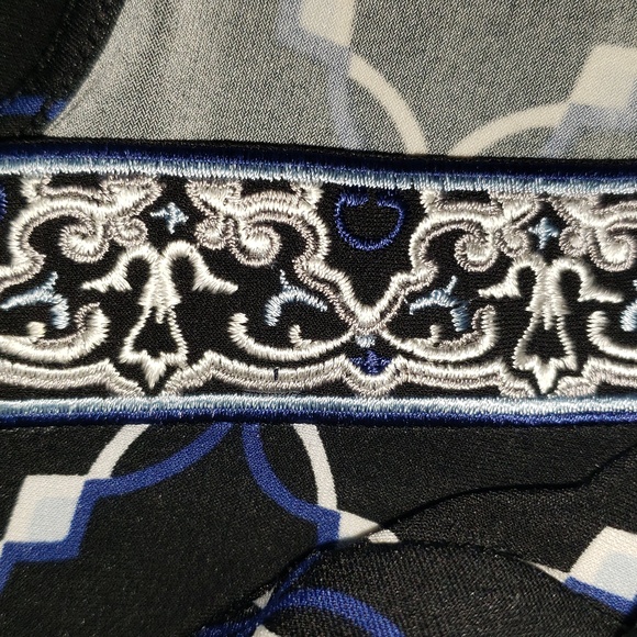 White House Black Market Black & White Print Dress Size Small Square Neck - Picture 4 of 7